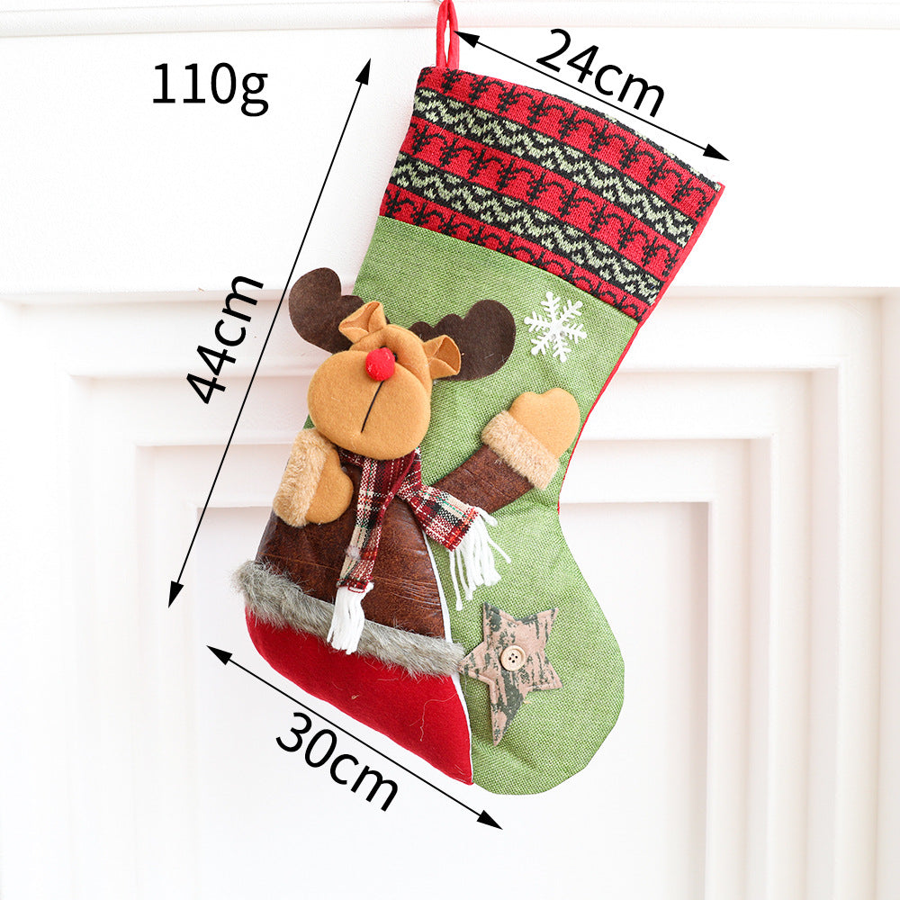 Christmas socks snowman socks decorative