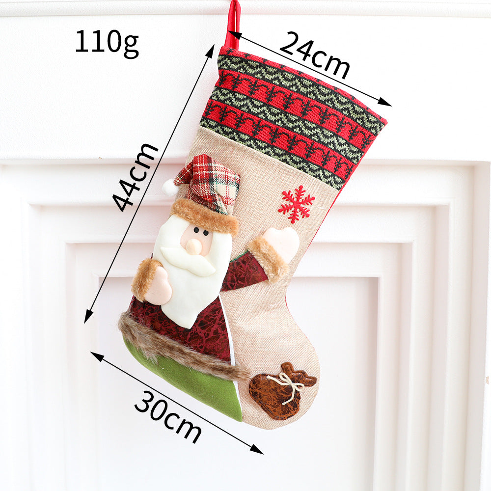 Christmas socks snowman socks decorative