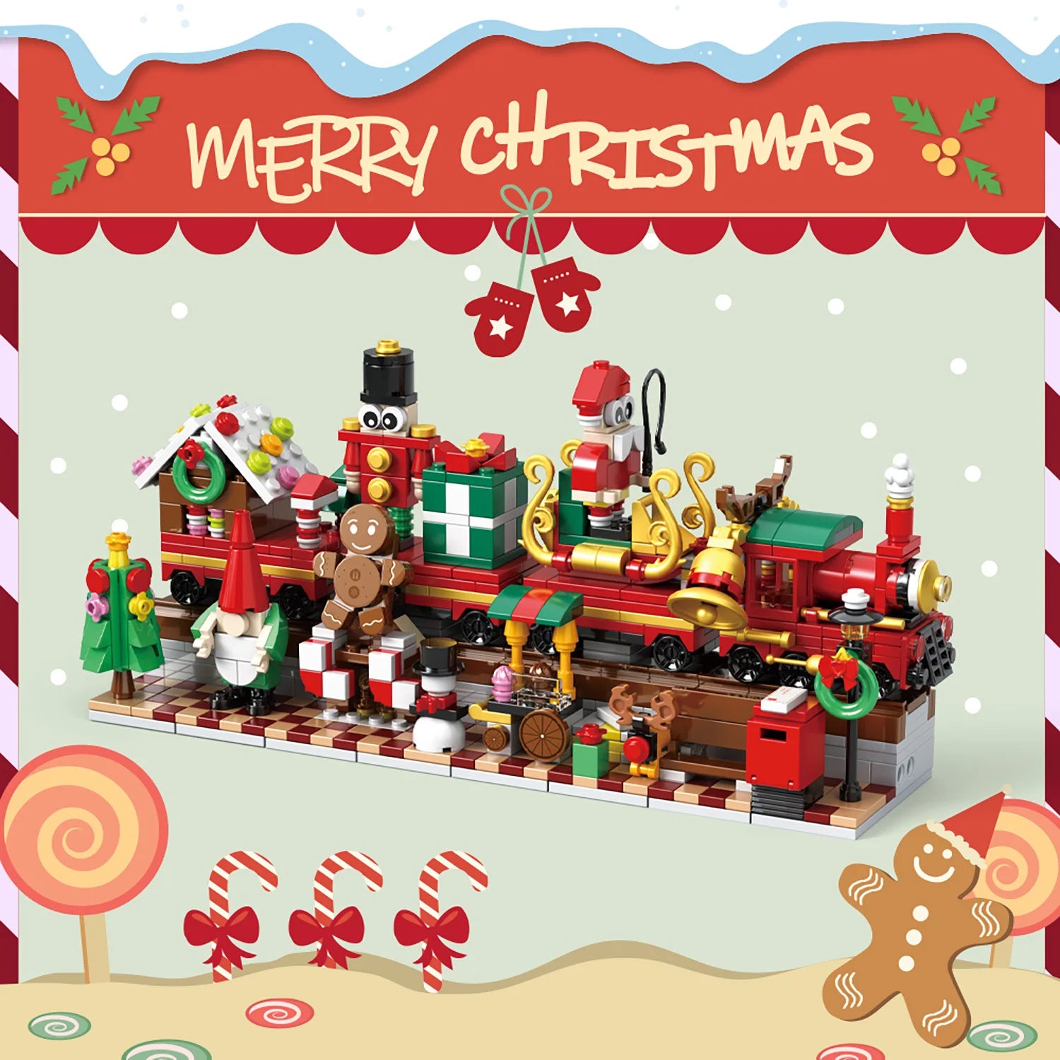 Christmas Train Advent Blocks