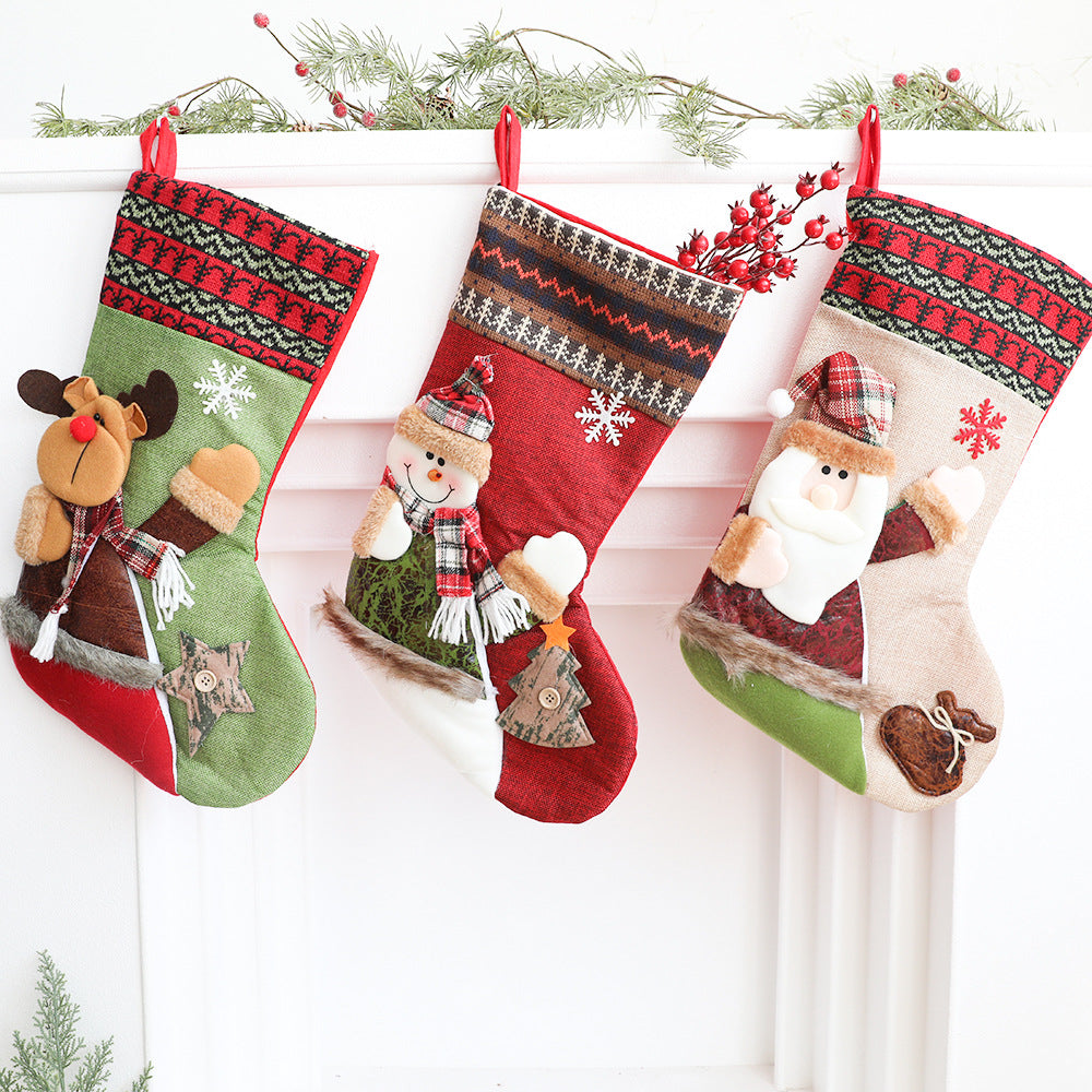 Christmas socks snowman socks decorative