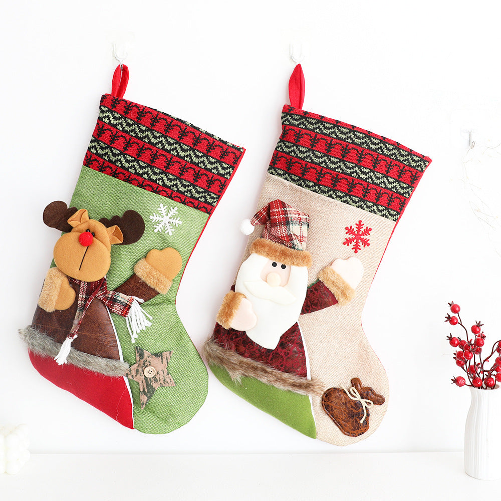 Christmas socks snowman socks decorative