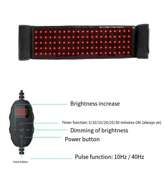 Red light therapy belt infrared belt protector overheating