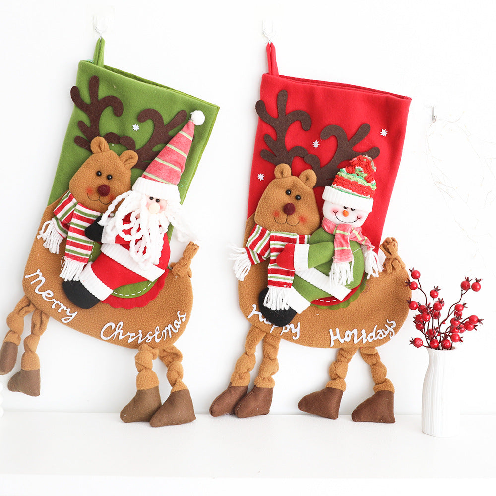 Christmas socks snowman socks decorative