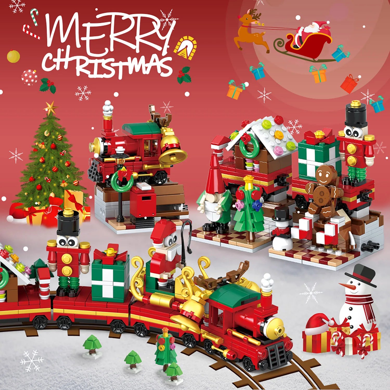 Christmas Train Advent Blocks