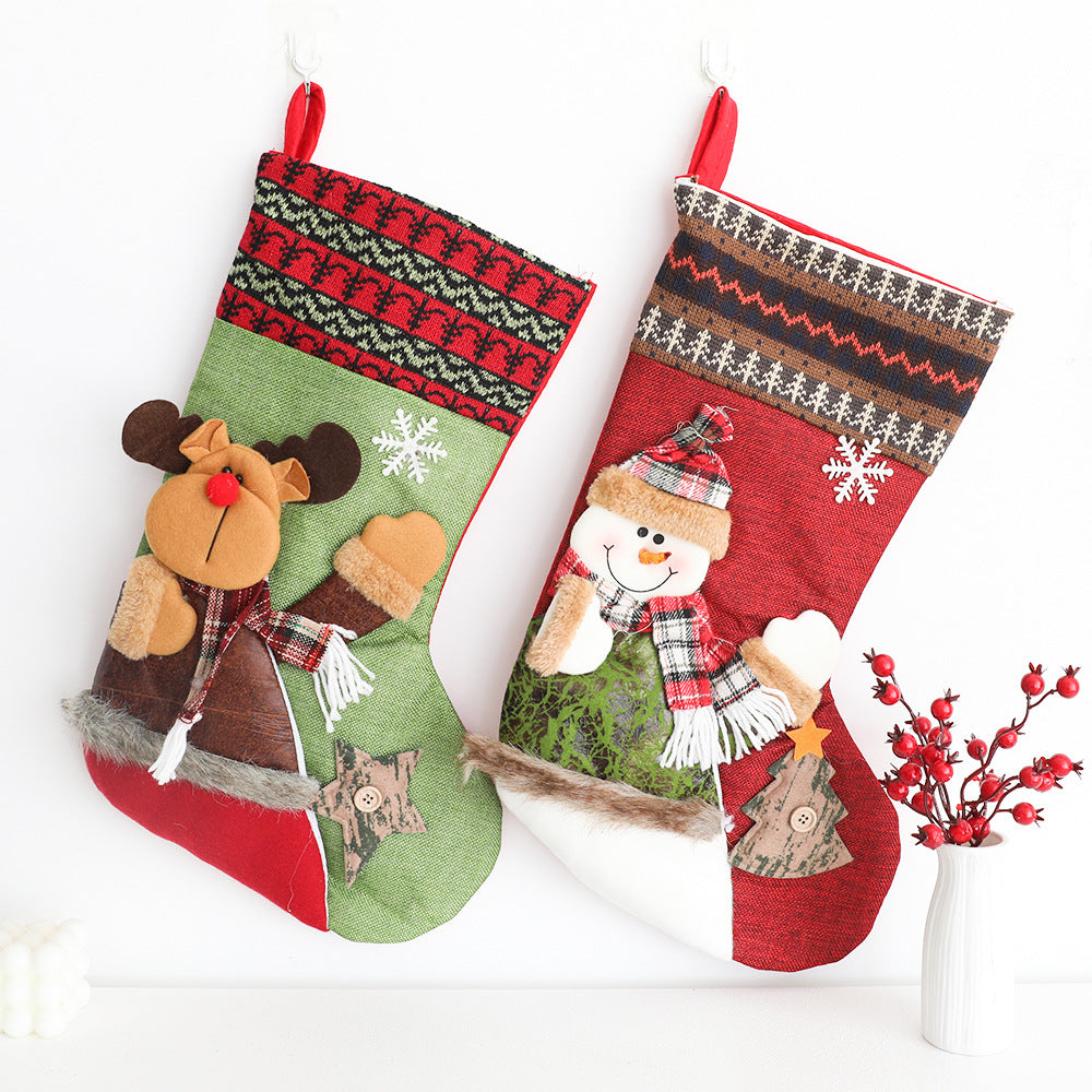 Christmas socks snowman socks decorative