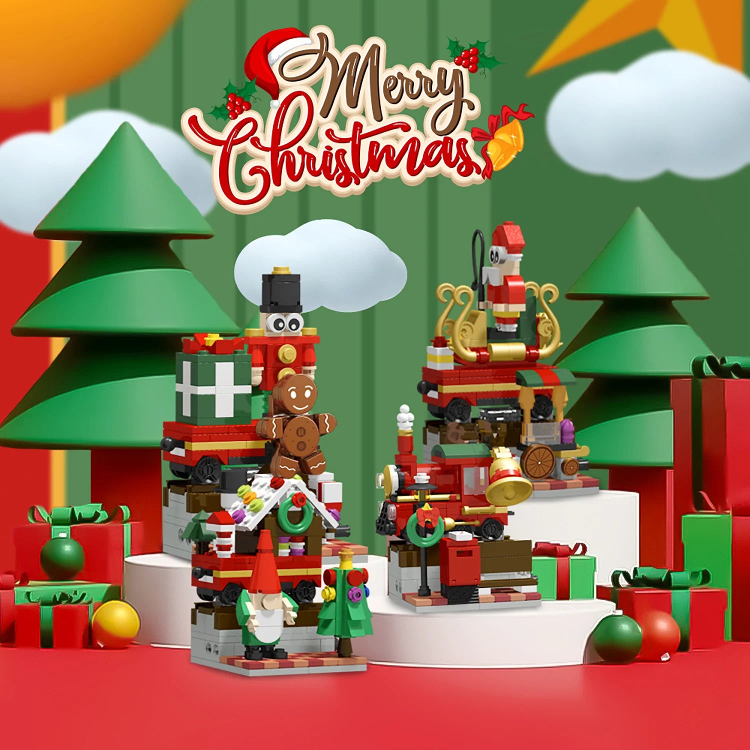 Christmas Train Advent Blocks