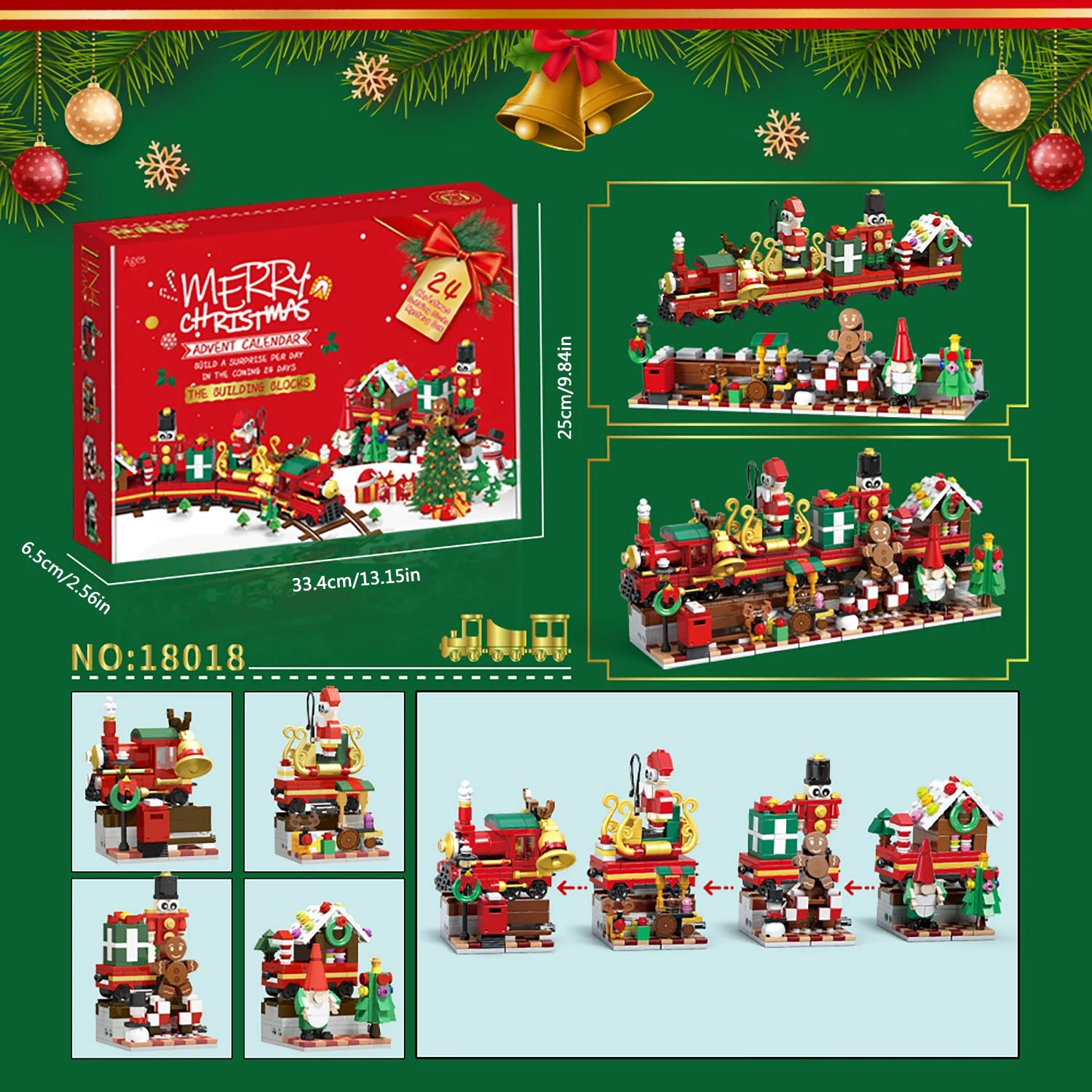 Christmas Train Advent Blocks
