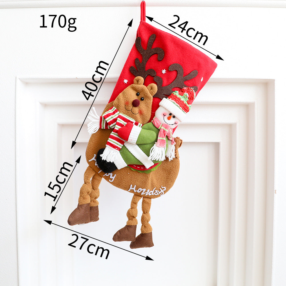 Christmas socks snowman socks decorative