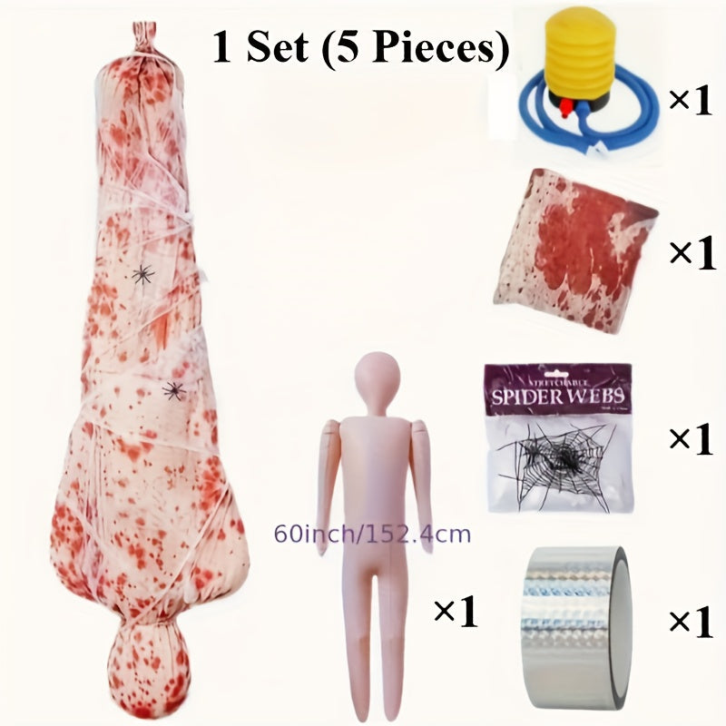NNETM Halloween Inflatable Fake Corpse Decoration Set