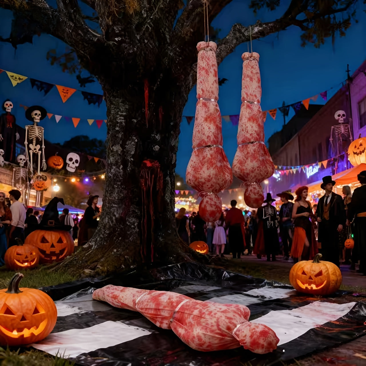 NNETM Halloween Inflatable Fake Corpse Decoration Set